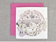 Invitatie de botez decupaj Laser Minnie