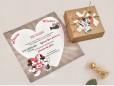 Invitatie de nunta Puzzle Minnie si Mickey 39738