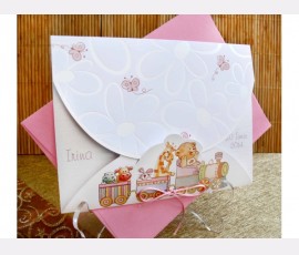 Invitatie de botez cu trenulet