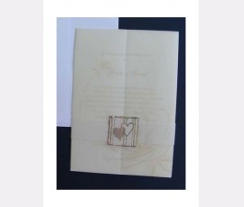 Promotie Invitatie de nunta eleganta cod 60277V