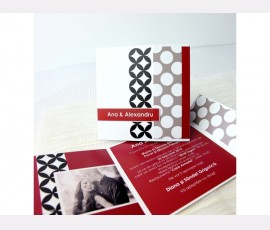 Invitatie cu model geometric