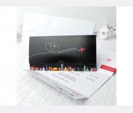 Invitatie “ Boarding pass wedding ”