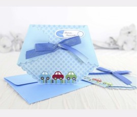 Invitație pampers bleu - Cod 15502