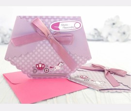 Invitație pampers roz - Cod 15503