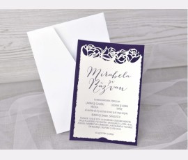 Invitatie de nunta catifea