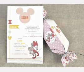 Invitatie de botez Candy Minnie