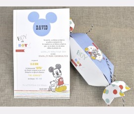 Invitatie de botez Candy Mickey - Cod 15721