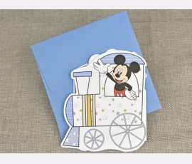 Invitatie de botez Trenulet Mickey