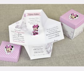 Invitatie de botez Cutie Minnie