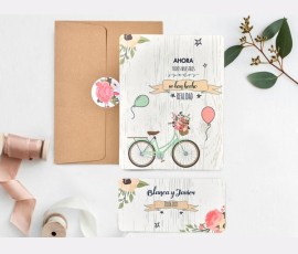 Invitatie de nunta Bicicleta 39737