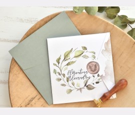 Invitatie de nunta Greenery