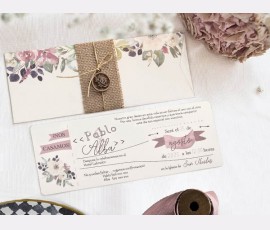 Invitatie de nunta rustica 39805