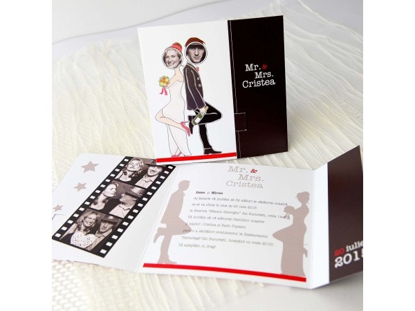 Invitatie de nunta  Mr. & Mrs.Smith