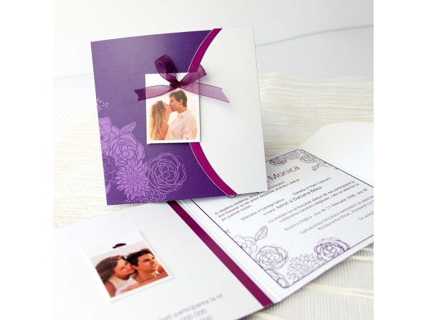 Invitatie “ Purple wedding ”