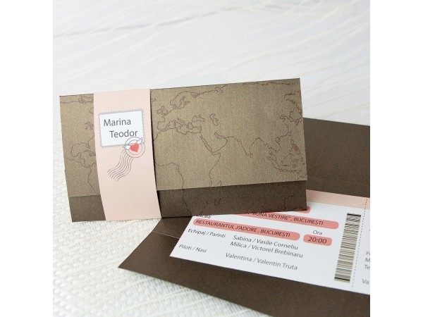 Invitatie “ Boarding pass ”