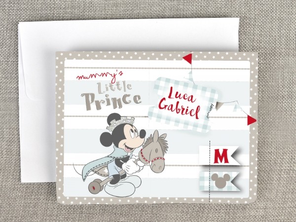 Invitatie de botez 3D Mickey Mouse