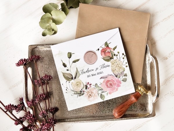 Invitatie de nunta Boho Chic