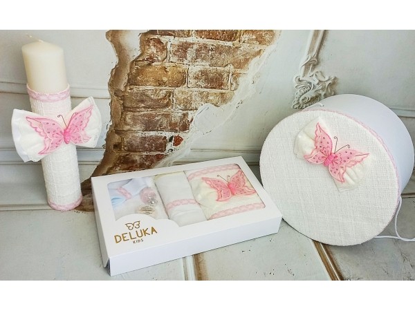 Set botez Pink Butterfly