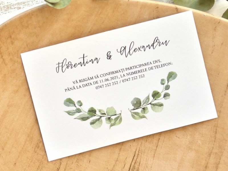 Card de confirmare 49771 - Deluxe Cards