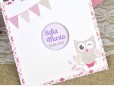 Invitatie de botez bufnita
