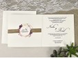 Invitatie de nunta cu flori