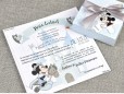 Invitatie de botez Puzzle Mickey