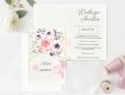 Invitatie de nunta motive florale