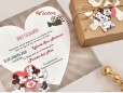 Invitatie de nunta Puzzle Minnie si Mickey 39738