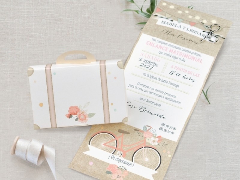 Invitatie De Nunta Valiza 39719 Deluxe Cards