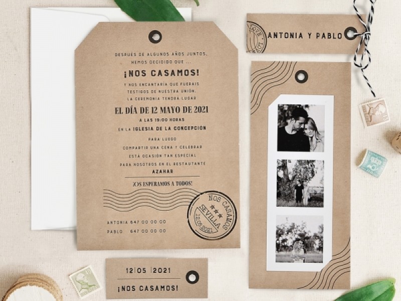 Invitatie De Nunta Kraft 39731 39731 Deluxe Cards